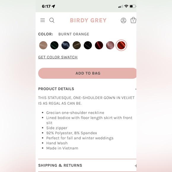 New W/Tag, Sage Green,  Velvet, Kira style Birdy Grey bridesmaid dress - Picture 5 of 5